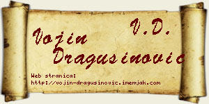 Vojin Dragušinović vizit kartica